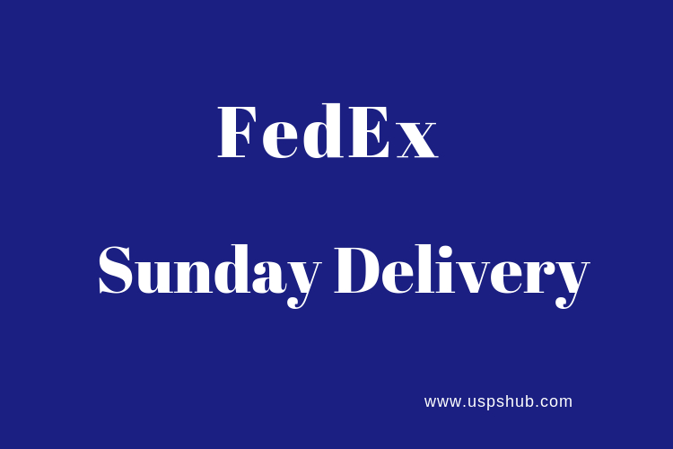 fedex deliver on sunday
